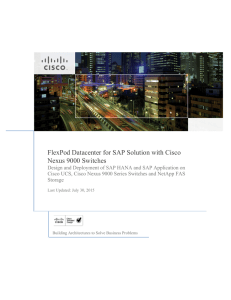 FlexPod Datacenter for SAP Solution with Cisco Nexus 9000 Switches