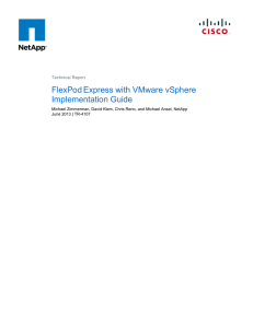 FlexPod Express with VMware vSphere Implementation Guide