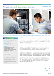 Virtualization with Sustainable Savings