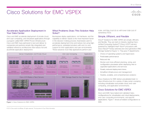 Cisco Solutions for EMC VSPEX