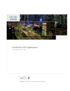 FlexPod for SAP Applications Last Updated: May 11, 2011