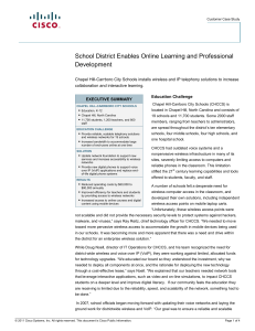 School District Enables Online Learning and Professional Development