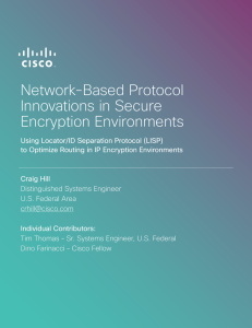 Network-Based Protocol Innovations in Secure Encryption Environments