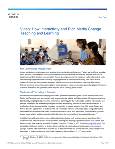 Video: How Interactivity and Rich Media Change Teaching and Learning