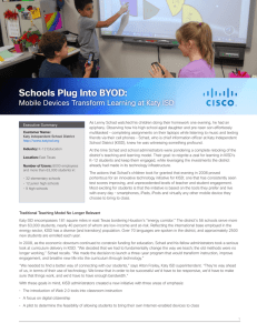 Schools Plug Into BYOD: Mobile Devices Transform Learning at Katy ISD