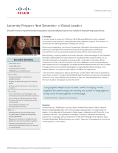 University Prepares Next Generation of Global Leaders