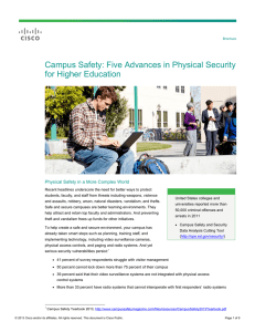 Campus Safety: Five Advances in Physical Security for Higher Education