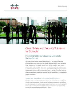 Cisco Safety and Security Solutions for Schools Secure School