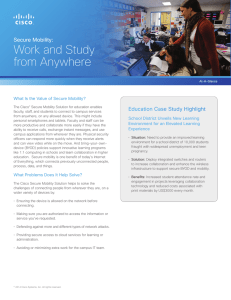 Work and Study from Anywhere Secure Mobility: Education Case Study Highlight