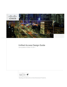 Unified Access Design Guide Last Updated: October 18, 2011