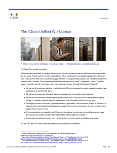 The Cisco Unified Workspace