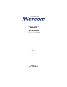 Lab Test Report DR100401G Cisco Nexus 5000