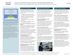 Cisco and Partner Services for Borderless Networks