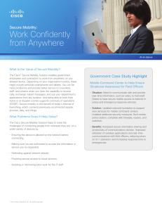 Work Confidently from Anywhere Secure Mobility: Government Case Study Highlight