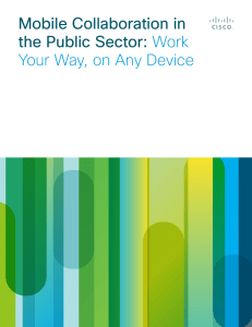 Mobile Collaboration in the Public Sector: Work