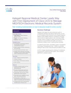 Kalispell Regional Medical Center Leads Way MEDITECH Electronic Medical Records System