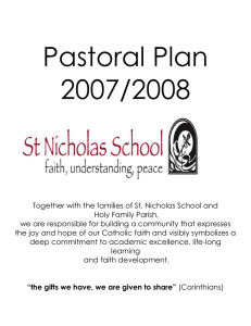Pastoral Plan 2007/2008