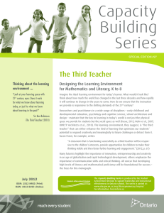 Capacity Building Series The Third Teacher