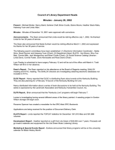Council of Library Department Heads Minutes - January 28, 2002