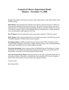 Council of Library Department Heads Minutes - November 13, 2000