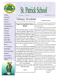 February Newsletter  Prayer During Black History Month