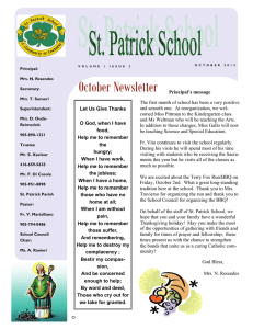 October Newsletter