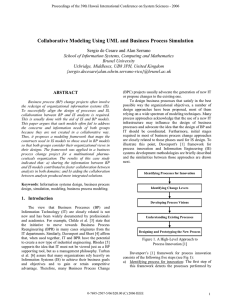 Collaborative Modeling Using UML and Business Process Simulation