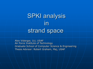 SPKI analysis in strand space