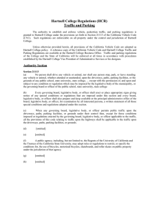 Hartnell College Regulations (HCR) Traffic and Parking