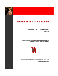 General Laboratory Safety Manual