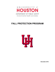 FALL PROTECTION PROGRAM November 2012