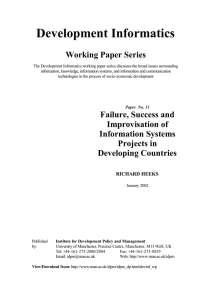 Development Informatics  Working Paper Series