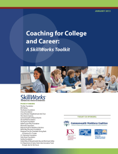 Coaching for College and Career:  A SkillWorks Toolkit