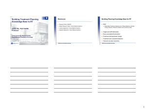 Building Treatment Planning Knowledge Base In RT Disclosure