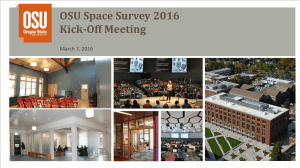 OSU Space Survey 2016 Kick-Off Meeting March 7, 2016
