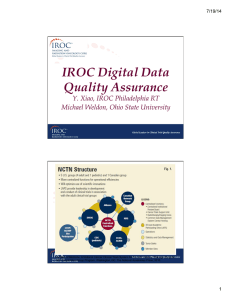 IROC Digital Data Quality Assurance  Y. Xiao, IROC Philadelphia RT