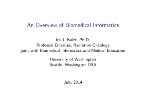 An Overview of Biomedical Informatics