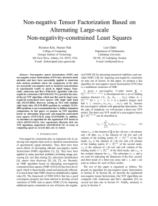 Non-negative Tensor Factorization Based on Alternating Large-scale Non-negativity-constrained Least Squares