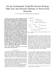 On the Fundamental Tradeoffs between Routing Networks Member, IEEE,