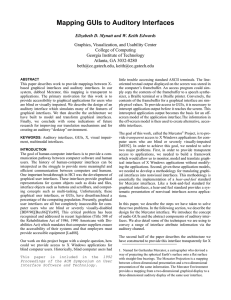 Mapping GUIs to Auditory Interfaces