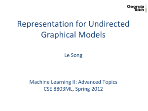 Representation for Undirected Graphical Models  Le Song