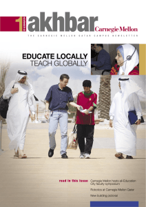 EDUCATE LOCALLY TEACH GLOBALLY read in this issue