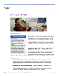 KT ucloud Services  Experience Innovation