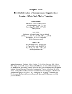 Intangible Assets: How the Interaction of Computers and Organizational