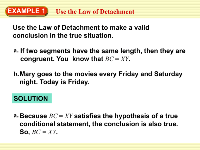 Law Of Detachment Meaning