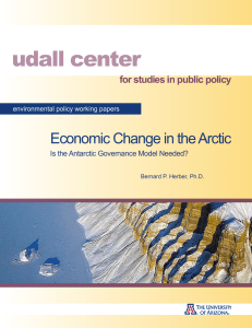 udall center Economic Change in the Arctic for studies in public policy