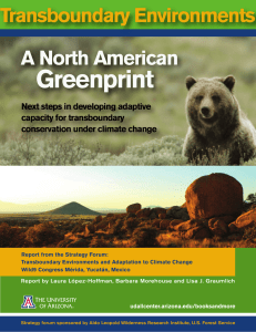 Greenprint  A North American Transboundary Environments