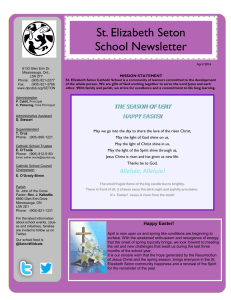 St. Elizabeth Seton School Newsletter