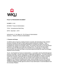 POLICY &amp; PROCEDURE DOCUMENT NUMBER: 3.1301 DIVISION:  Finance &amp; Administration