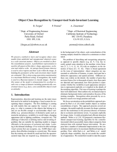 Object Class Recognition by Unsupervised Scale-Invariant Learning